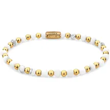 Rebel & Rose Stones Only Armband Edelstahl glänzend Virgin White Gold 40113-G-S Größe 4 mm