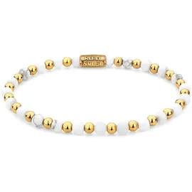 Rebel & Rose Stones Only Armband Edelstahl glänzend Virgin White Gold 40113-G-S Größe 4 mm