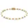 Rebel & Rose Stones Only Armband Edelstahl glänzend Virgin White Gold 40113-G-S Größe 4 mm