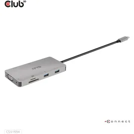 Club 3D 9-in-1 Hub, USB-C 3.0 [Stecker] (CSV-1594)