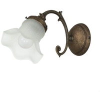 Licht-Erlebnisse Wandlampe in Bronze Antik matt Weiß | Gr.: