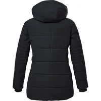 G.I.G.A. DX Damen Steppjacke mit abzippbarer Kapuze/Funktionsjacke in Daunenoptik GW 25 WMN QLTD JCKT schwarz, 40,