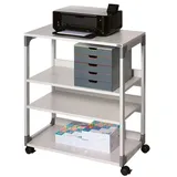 Durable System Multi Trolley 88 Bürowagen grau 4 Ebenen 75,0 x 43,2 x 87,9 cm