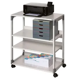 Durable System Multi Trolley 88 Bürowagen grau 4 Ebenen 75,0 x 43,2 x 87,9 cm
