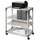 Durable System Multi Trolley 88 Bürowagen grau 4 Ebenen 75,0 x 43,2 x 87,9 cm