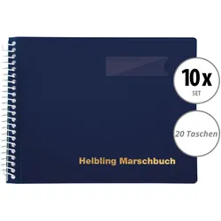 Helbling BMB20 Marschbuch blau 20 Taschen 10x Set