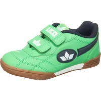 LICO Unisex Kinder Bernie V Hallenschuhe, Grün Marine Weiß, 35 EU