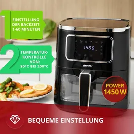 MPM MFR-09 Heißluftfritteuse 5L schwarz