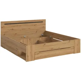 VCM Canu 180 x 200 cm Basaltgrau/Braun