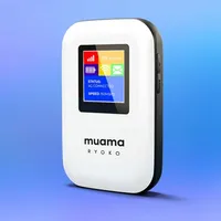 MUAMA Ryoko Mobiler 4G LTE WLAN-Hotspot Breitband Tragbarer inks 500 MB Simkarte