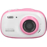 Kinderkamera 8 MP, Wasserdicht, 2 Zoll Display, 6 facher Digitalzoom, MP3 MP4 Taschenlampe, IP68, Zum Schwimmen, Tauchen, Strandabenteuer