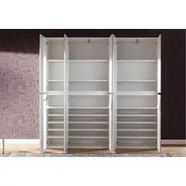 trendteam Garderoben-Set Mirror 10 Türen weiß