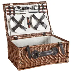 Picknickkorb PRUNEAU Geflecht Braun