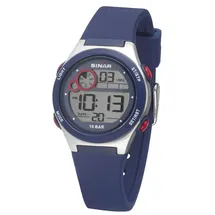 Sinar XF-68-2 10 mm Silikongehäuse Blau Silikonarmband Rot