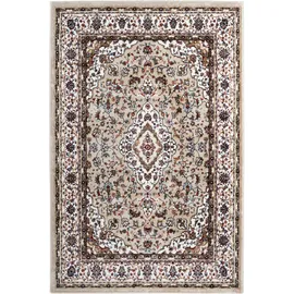 OBSESSION Teppich OBSESSION "Isfahan 740", beige, B:40cm H:11mm L:60cm, Polyester, Teppiche, Teppich, Orient-Optik, ideal im Wohnzimmer & Schlafzimmer