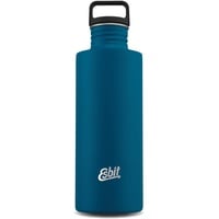 Esbit Trinkflasche Sculptor Edelstahl Trinkflasche mit praktischem Loop Verschluss - 1000 ml in Blau