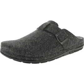 ROHDE Herren Pantoffel aus recyceltem Softfilz Riemen mit Schnalle Rodigo-H 6747, Größe:45 EU, Farbe:Grau - 45