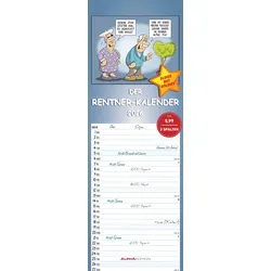Rentner-Kalender - alle Termine für Oma & Opa - 3 Spalten - Kalender 2026