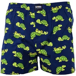 Happy Shorts Herren Web-Boxershorts - American Boxershorts Schildkröte S