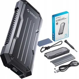 ORICO OXS2C3-G2 M.2 NVMe SATA Ssd USB-C 3.2 Tactical Verstärkter Taktischer Laufwerksschacht – Grau