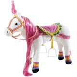 HEUNEC 730274 - Karussellpferd, Stofftier, Pferd, weiß mit Sound 75cm