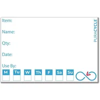 PuraCycle Wiederverwendbare Blanko-Etiketten, 50 Stück