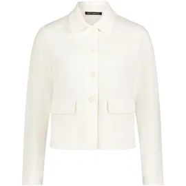 Betty Barclay Sweatjacke BETTY BARCLAY "Damen langarm", Damen, Gr. 44, rohweiß, Jersey, Obermaterial: 80% Baumwolle, 16% Polyester, 4% Elasthan, gerade normal, Sweatjacken Sweatjacke