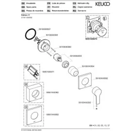 Keuco Edition 11 Einhandwannenmischer Schwarzchrom gebürstet