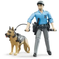 BRUDER bworld Polizist mit Hund