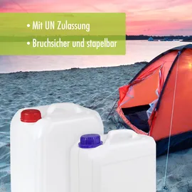 Höfer Chemie Wasserkanister Set 3 x 10 L weiß