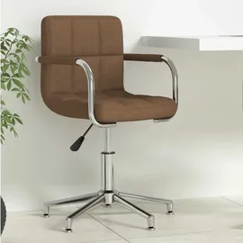 vidaXL Bürostuhl Stoff Braun