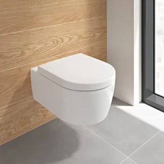 Villeroy & Boch Embrace WC-Sitz, abnehmbar mit Absenkautomatik, 8M57S101