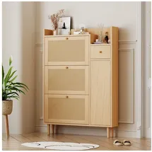 stilvora Schuhschrank 90x17x125 cm Natur