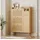 stilvora Schuhschrank 90x17x125 cm Natur