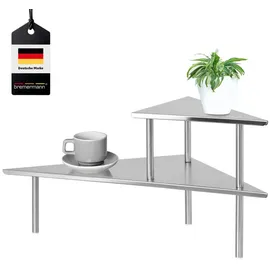 bremermann Küchen-Eckregal, Küchenregal, Gewürzregal (Metallisch)