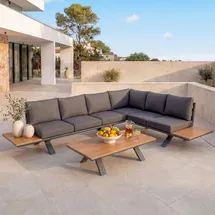 Mendler HWC-M62 Loungeset anthrazit/dunkelgrau