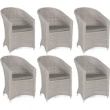 SonnenPartner Solana Gartenstuhl 62 x 69 x 87 cm stone-grey 6 St.