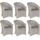 SonnenPartner Solana Gartenstuhl 62 x 69 x 87 cm stone-grey 6 St.
