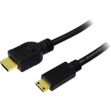 Logilink HDMI Anschlusskabel HDMI-A Stecker, HDMI-Mini-C Stecker 1.00m Schwarz CH0021 4K UHD HDMI-Ka