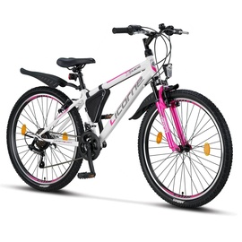 Licorne Bike Guide Premium Mountainbike in 20, 24 und 26 Zoll - Fahrrad für Mädchen, Jungen, Herren und Damen - 21 Gang-Schaltung,