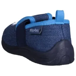 Playshoes Monster Hausschuhe Blau 18