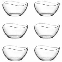 Technic24 LAV 6tlg Glasschalen Vira Schalen Dessertschale Vorspeise Glas