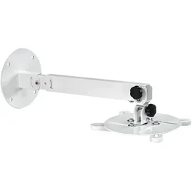 Hama 00220880 Beamer-Deckenhalterung Höhenverstellbar, Schwenkbar, Neigbar Boden-/Deckenabstand (max.): 635 mm Weiß