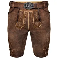 Maddox Trachtenlederhose Lederhose HORN antik stein 54