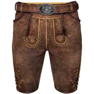 Country Maddox Trachtenshorts Horn dunkelbraun 54