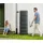 4rain Slim Wood Decor Wandtank 330 l graphite grey