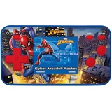 Lexibook Spider-Man Cyber Arcade Pocket Tragbare Spielkonsole, 150 Gaming, LCD, Batteriebetrieben, Rot/Blau