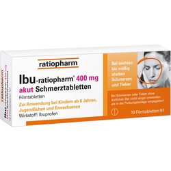Ibu-Ratiopharm 400 mg akut Schmerztbl.Filmtabl. 10 St