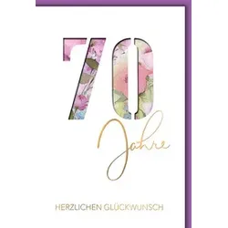 Geburtstagskarte Zahl 70 526570 Bild