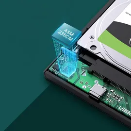 UGREEN 30847 Speicherlaufwerksgehäuse HDD/SSD-Gehäuse Schwarz 2,5′′